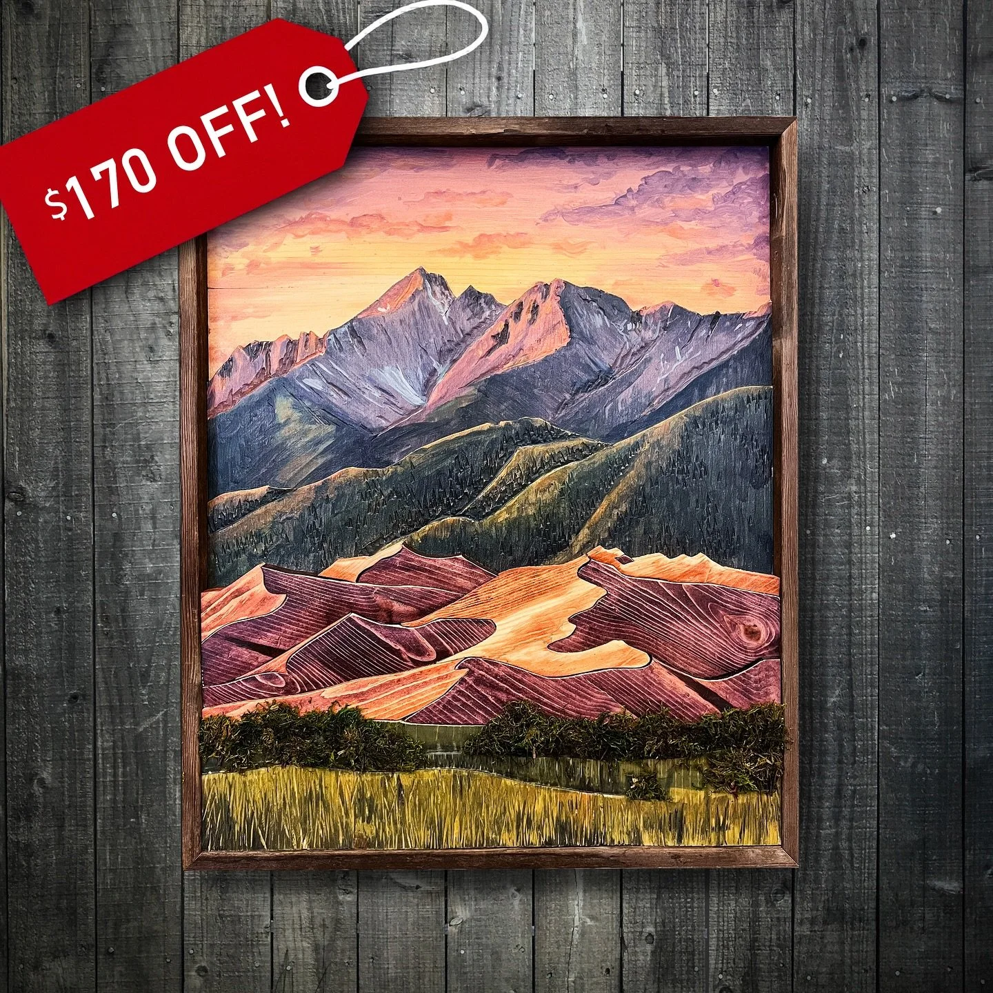 On sale now through the holidays. Go get yourself some one-of-a-kind art! 
.
www.highalpinedesigns.com
.
.
.
#Woodart&nbsp;#woodartist&nbsp;#woodenart&nbsp;#woodcraft&nbsp;#wooddesign&nbsp;#wooden&nbsp;#mountains&nbsp;#painting&nbsp;#homedecor&nbsp;#