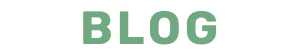 Green text in all caps that reads "blog"