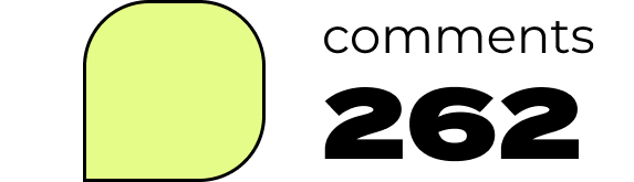 Icon representing 262 comments