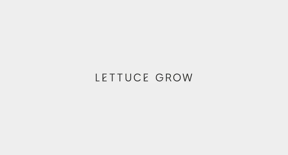 Lettuce Grow Wordmark in black