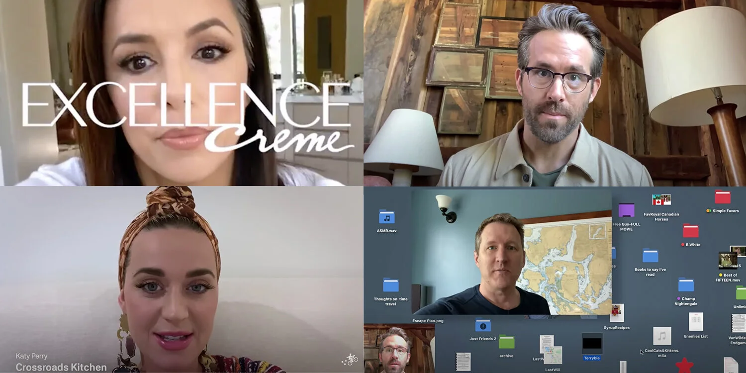 Zoom call with four users