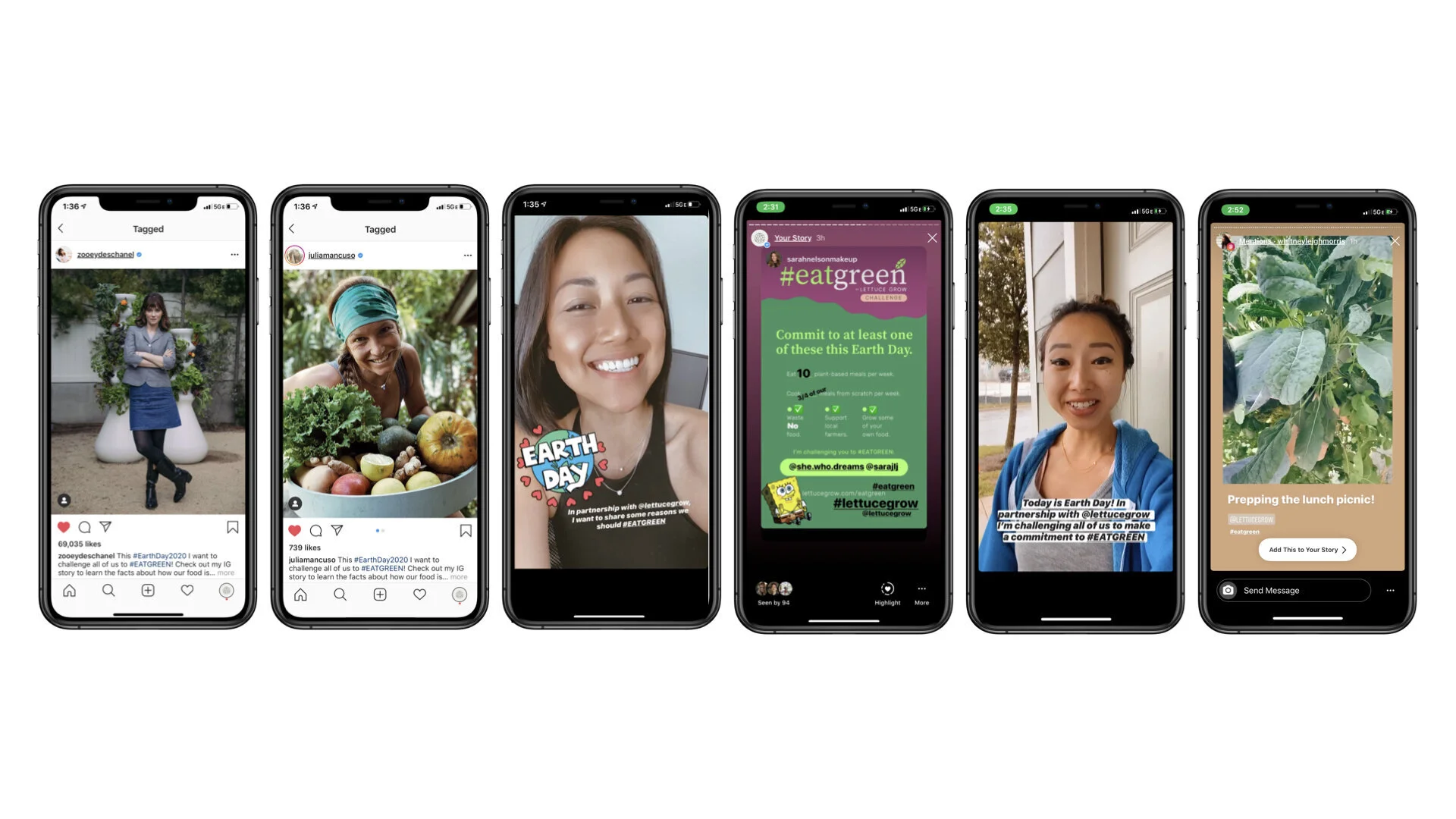 Social media posts for Lettuce Grow