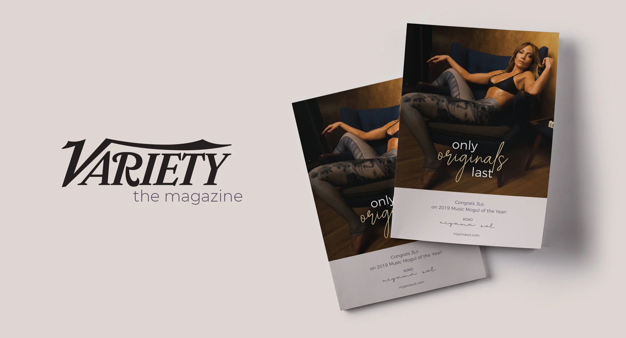 Variety magazine mockups for Niyama