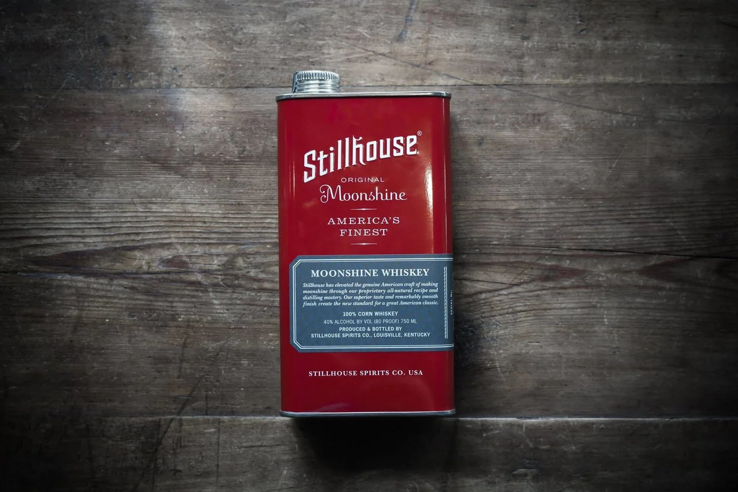 Close up of Stillhouse can