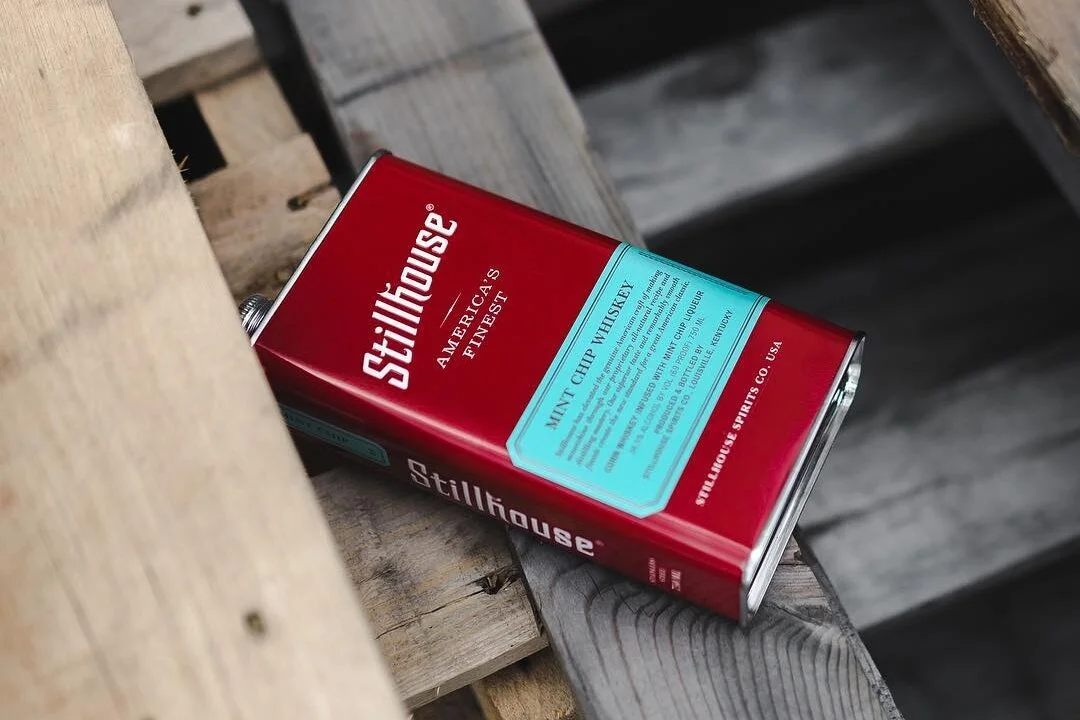 Close up of Stillhouse can