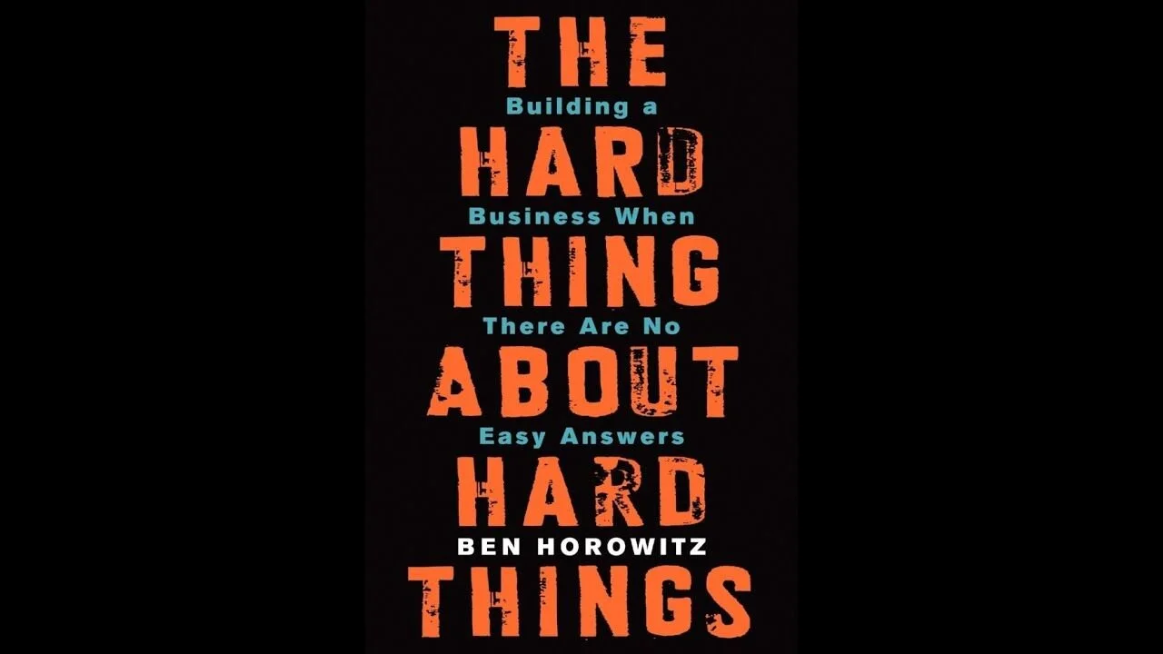 Cover for "The Hard Thing About Hard Things"