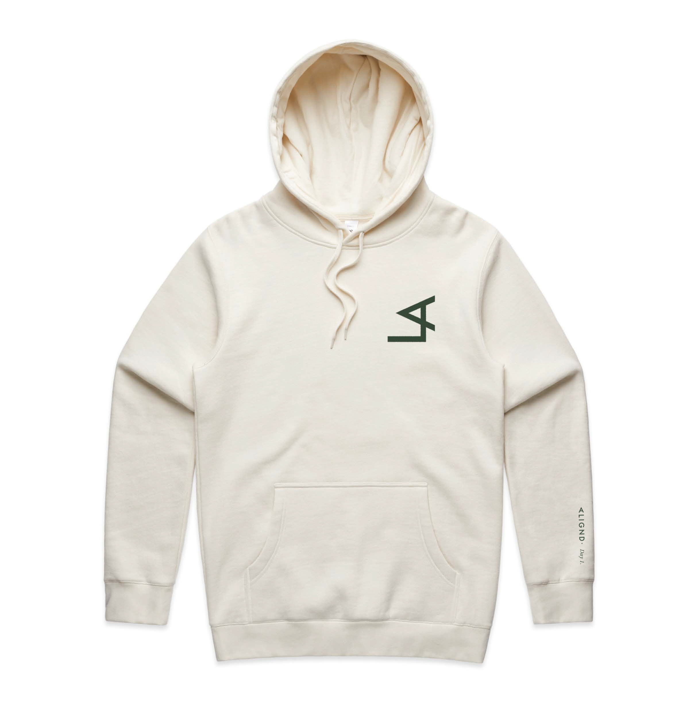 Alignd cream hoodie