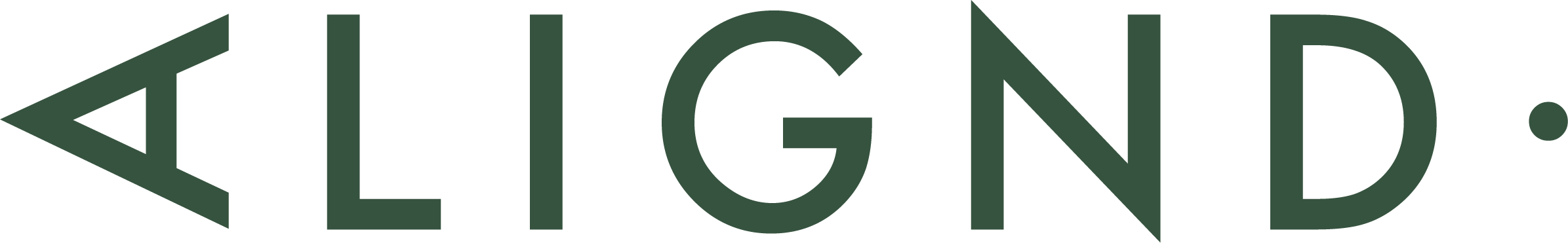 Alignd Logo in green horizontal