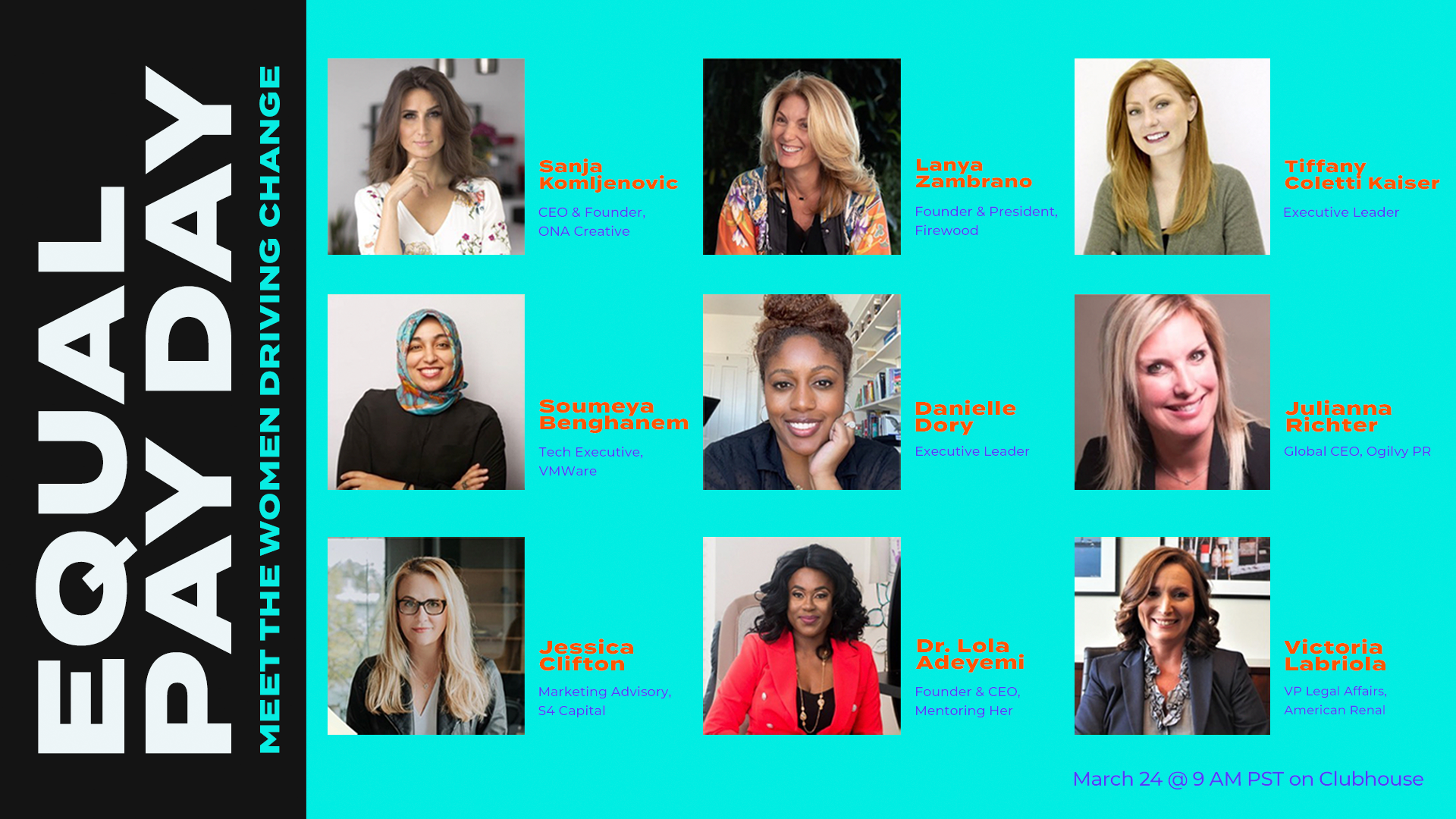 Women featured in Equal Pay Day