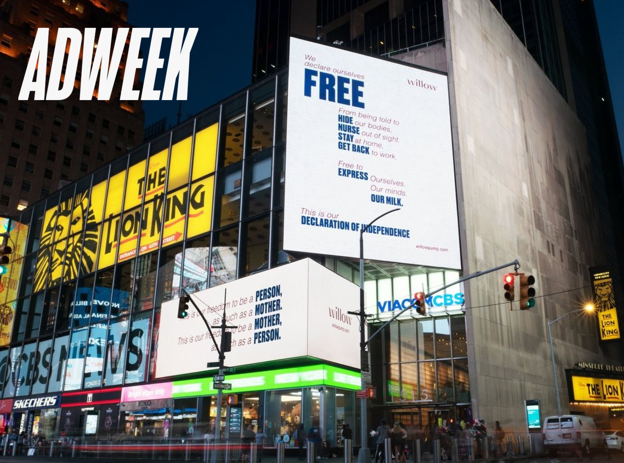 WILLOW CAMPAIGN FEATURED IN ADWEEK