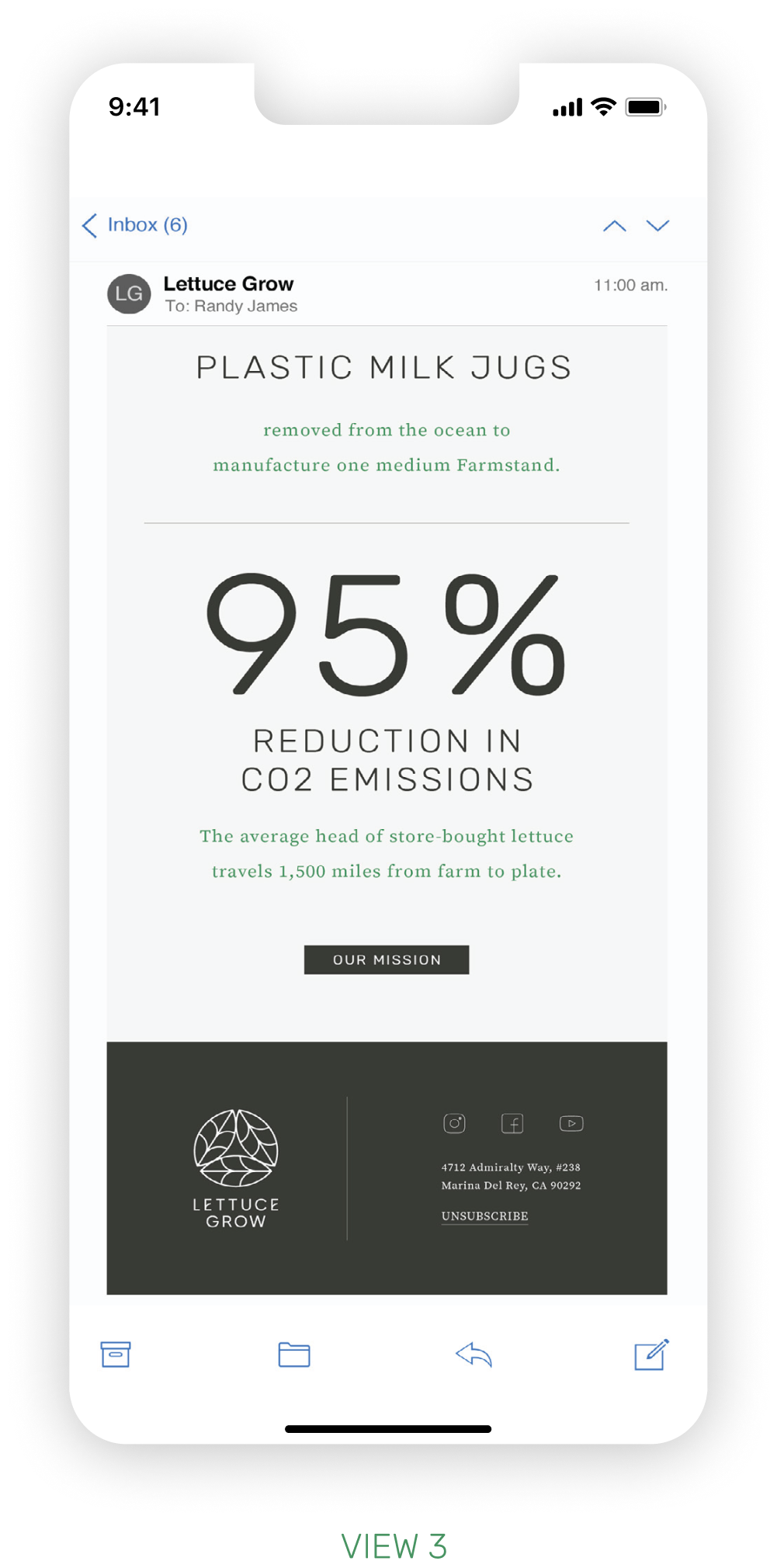 Lettuce Grow Email mockup