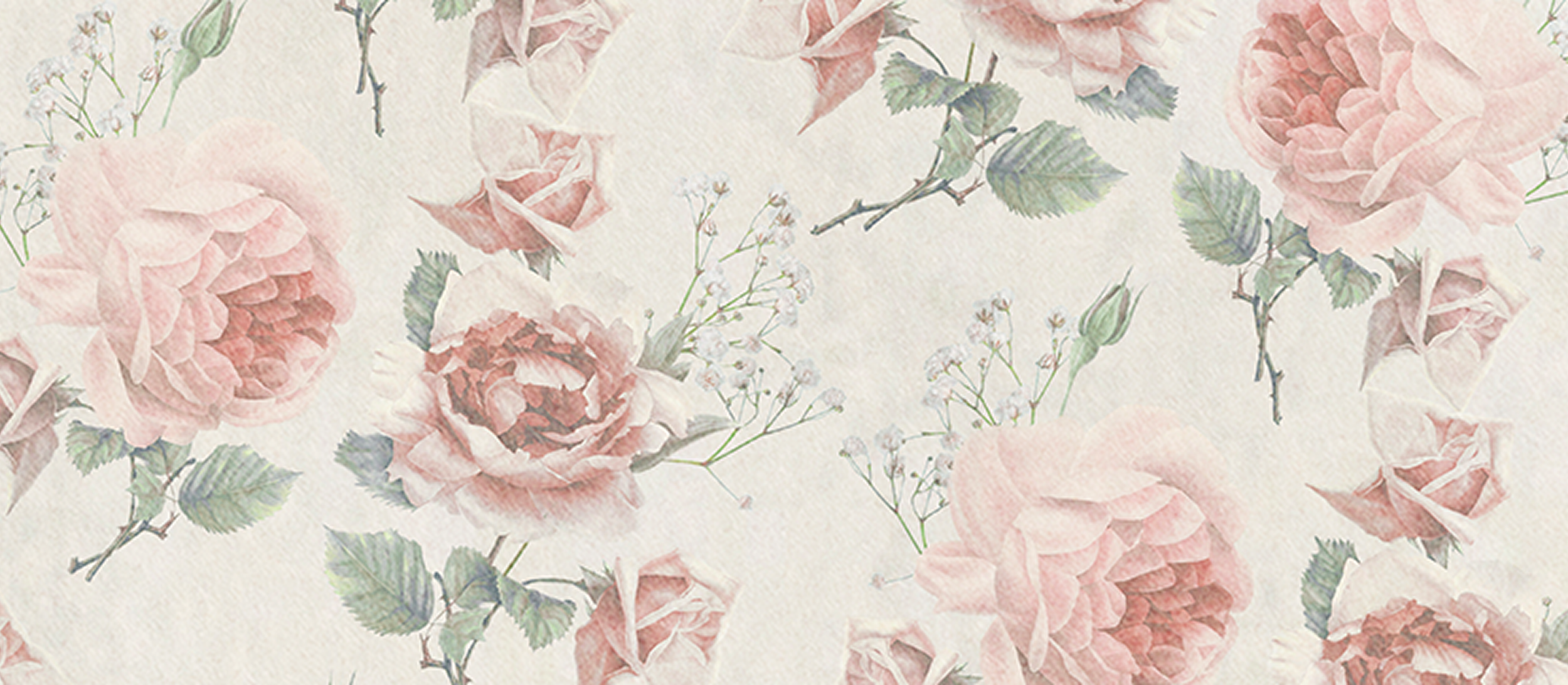 The vintage flower print is inspired by the wallpaper one would find in a jazz bar.