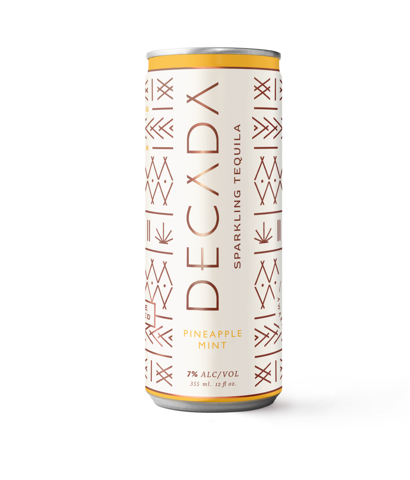 Front of Decada's pineapple can