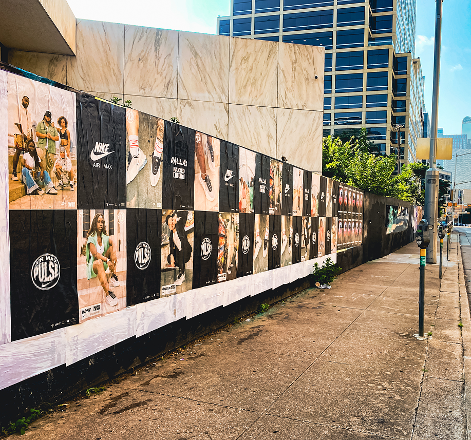 Wheat pasting of Nike Air Max Pulse images
