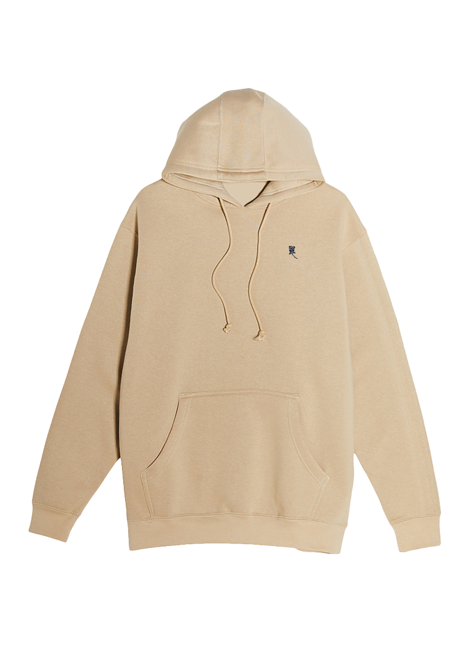 Tan South Central Wine hoodie with blue rose on the front