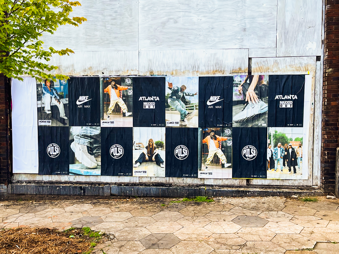 Wheat pasting of Nike Air Max Pulse images