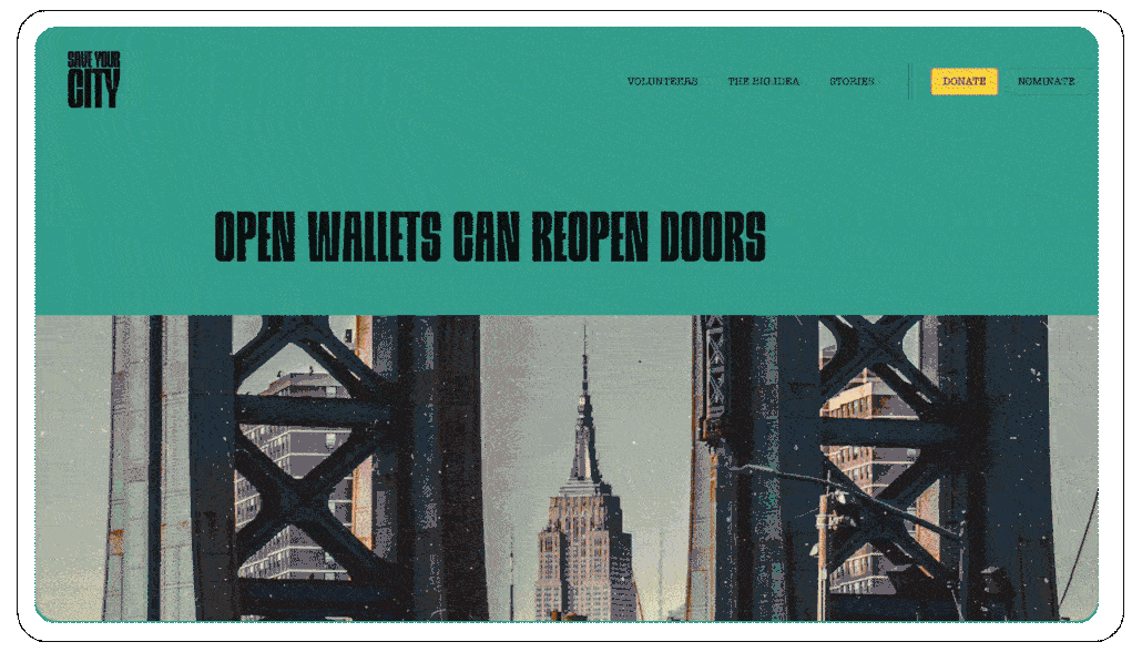 Save your city website