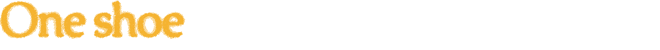 Text that reads "One Shoe styled two ways."