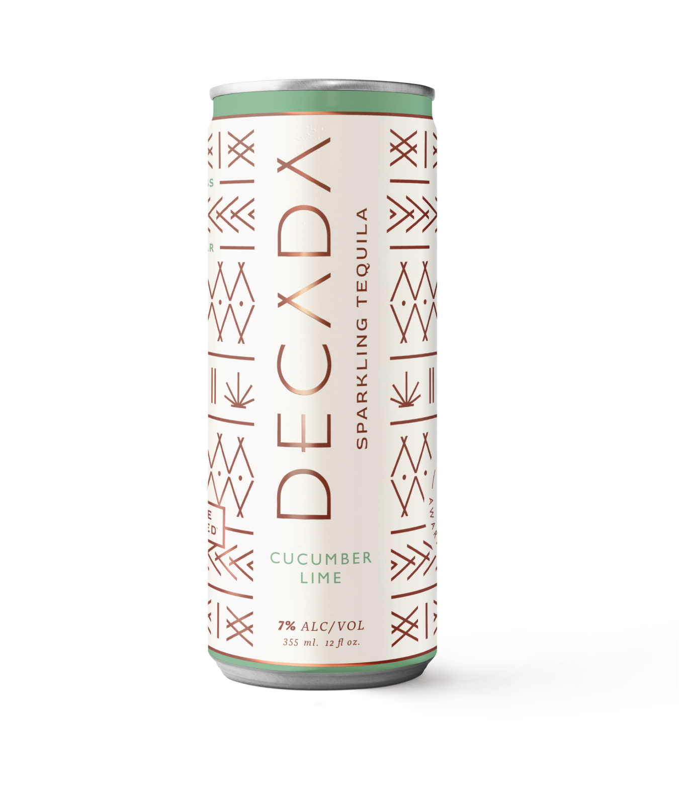 Front of Decada's cucumber can