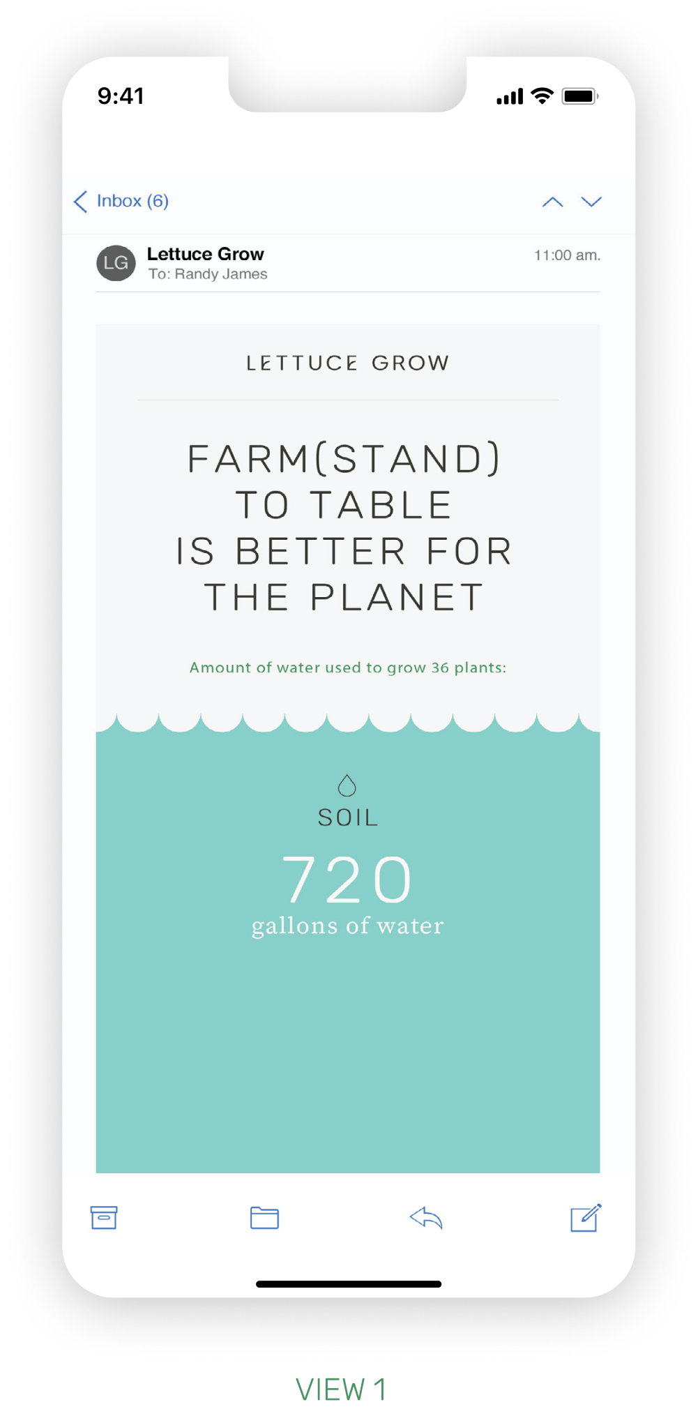 Lettuce Grow Email mockup