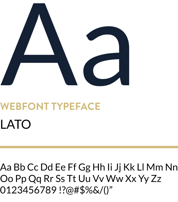 Webface typeface in Lato