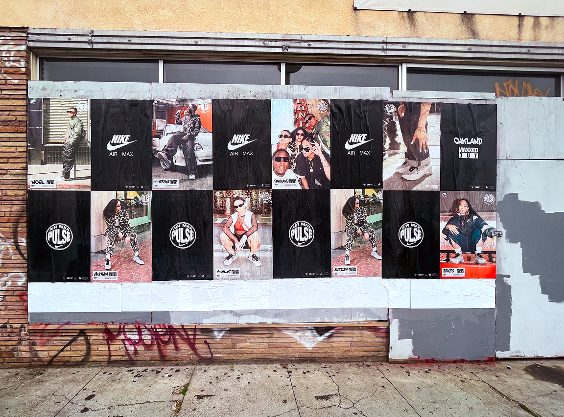 Wheat pasting of Nike Air Max Pulse images