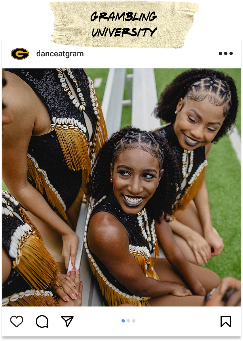 Instagram mock from Grambling University