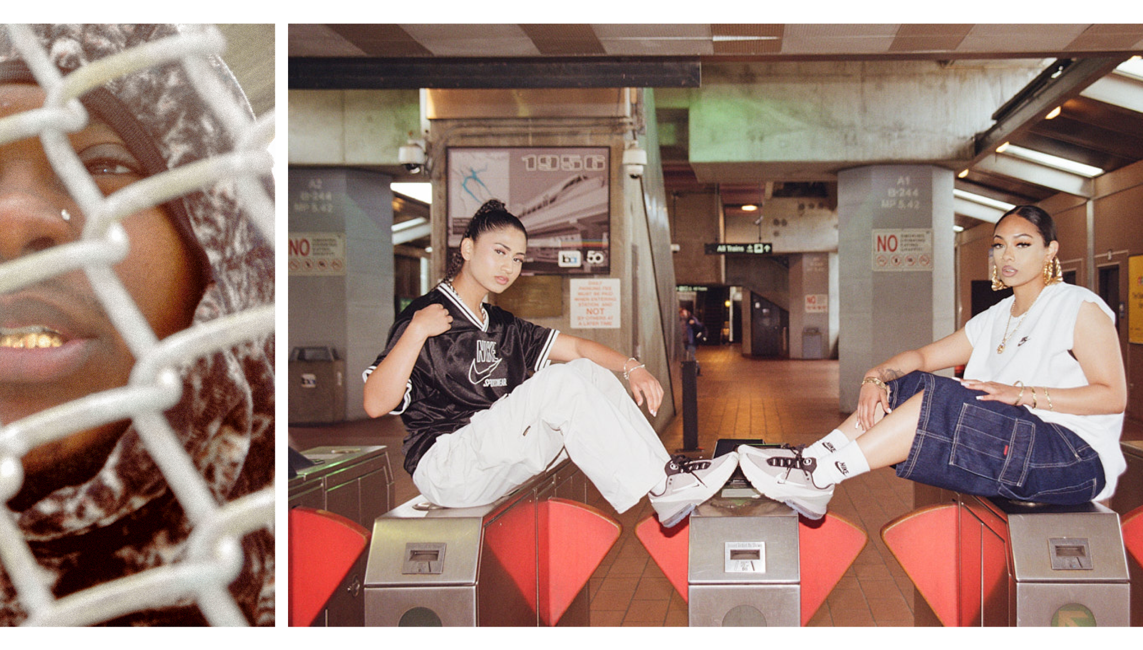 Two women wearing Nike Air Max