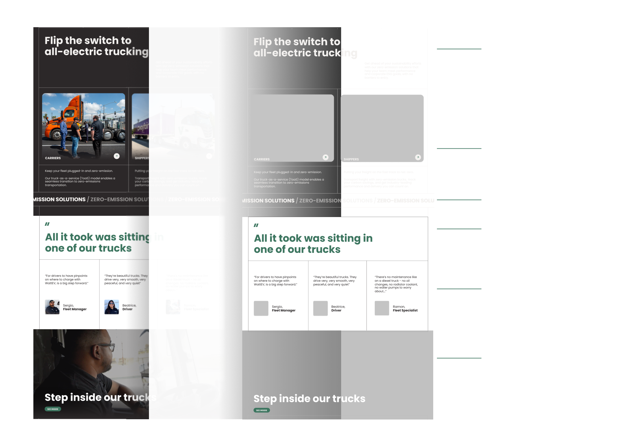WattEv visual graphic of the user interface foundation