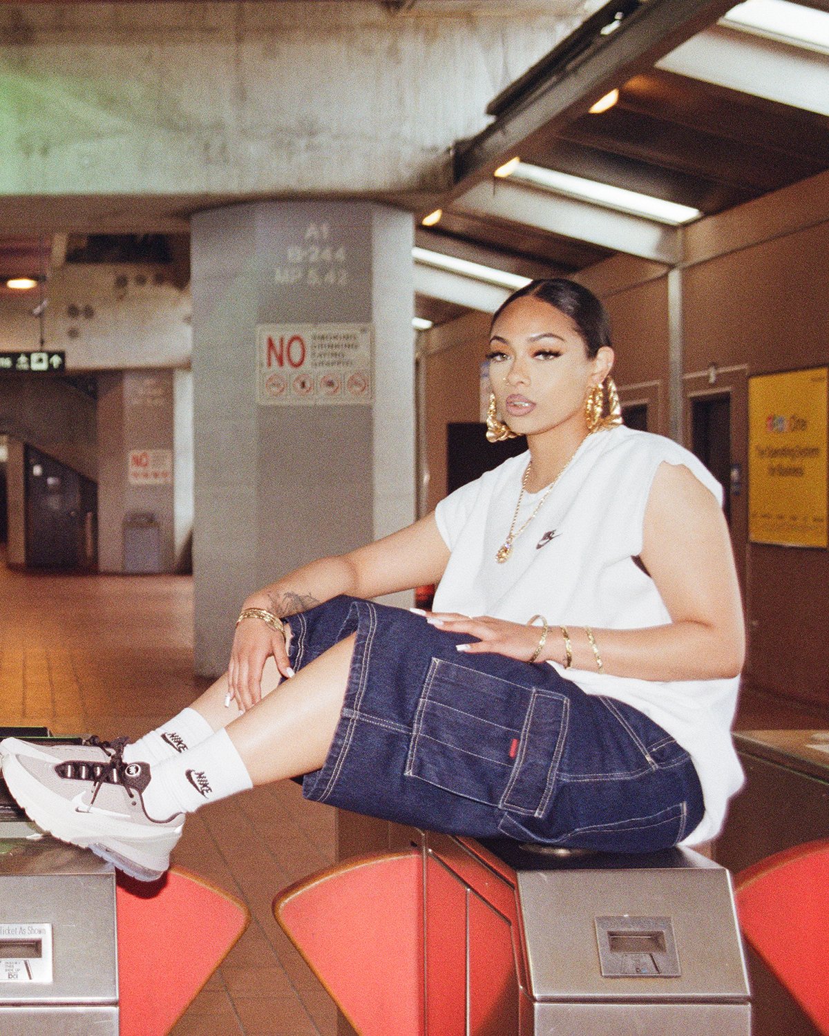 Woman wearing Nike Air Max