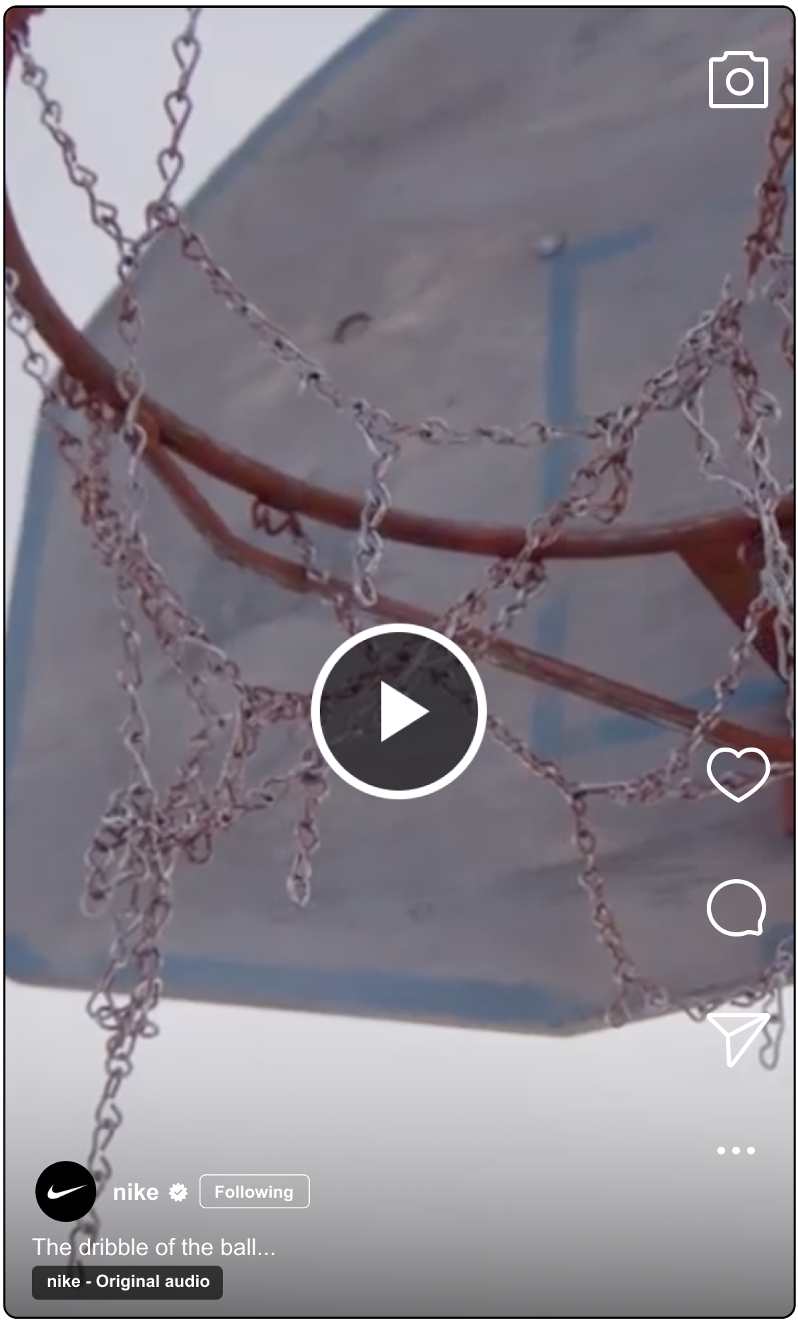 Three Instagram mocks for Nike Basketball