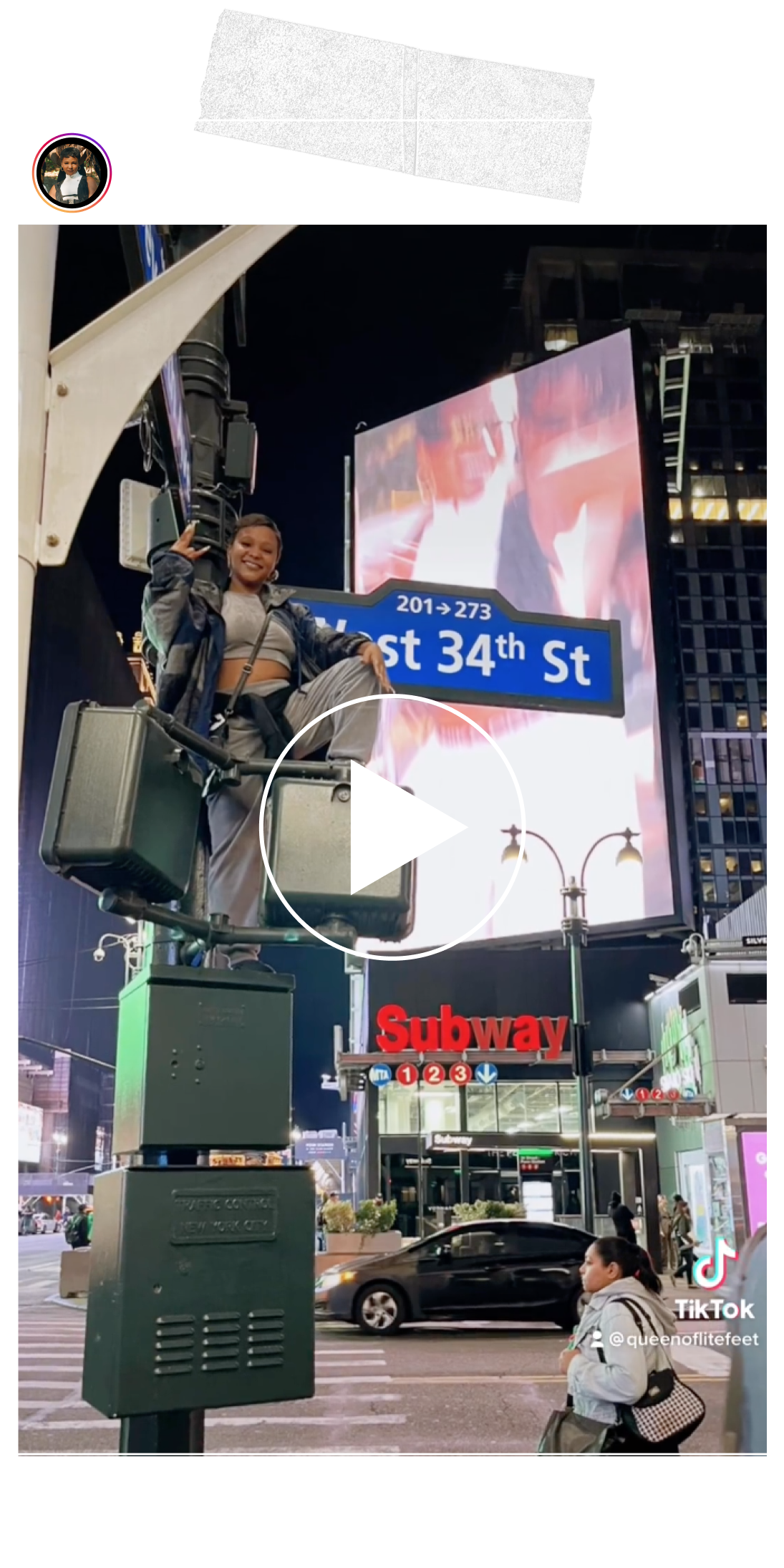 Video mock for instagram