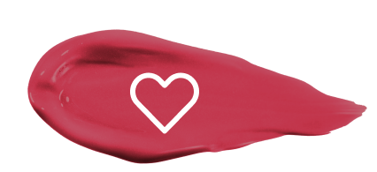 Maroon makeup texture with icon of a heart