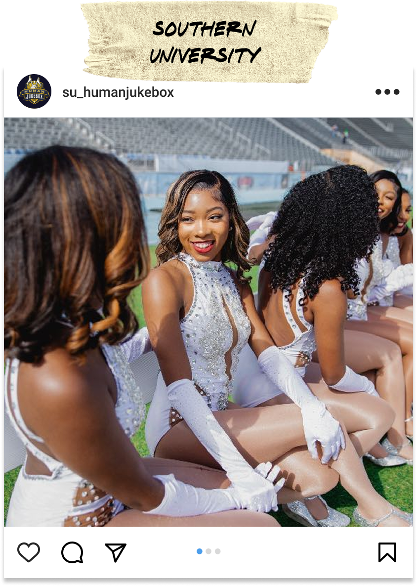 Instagram mock for Southern University