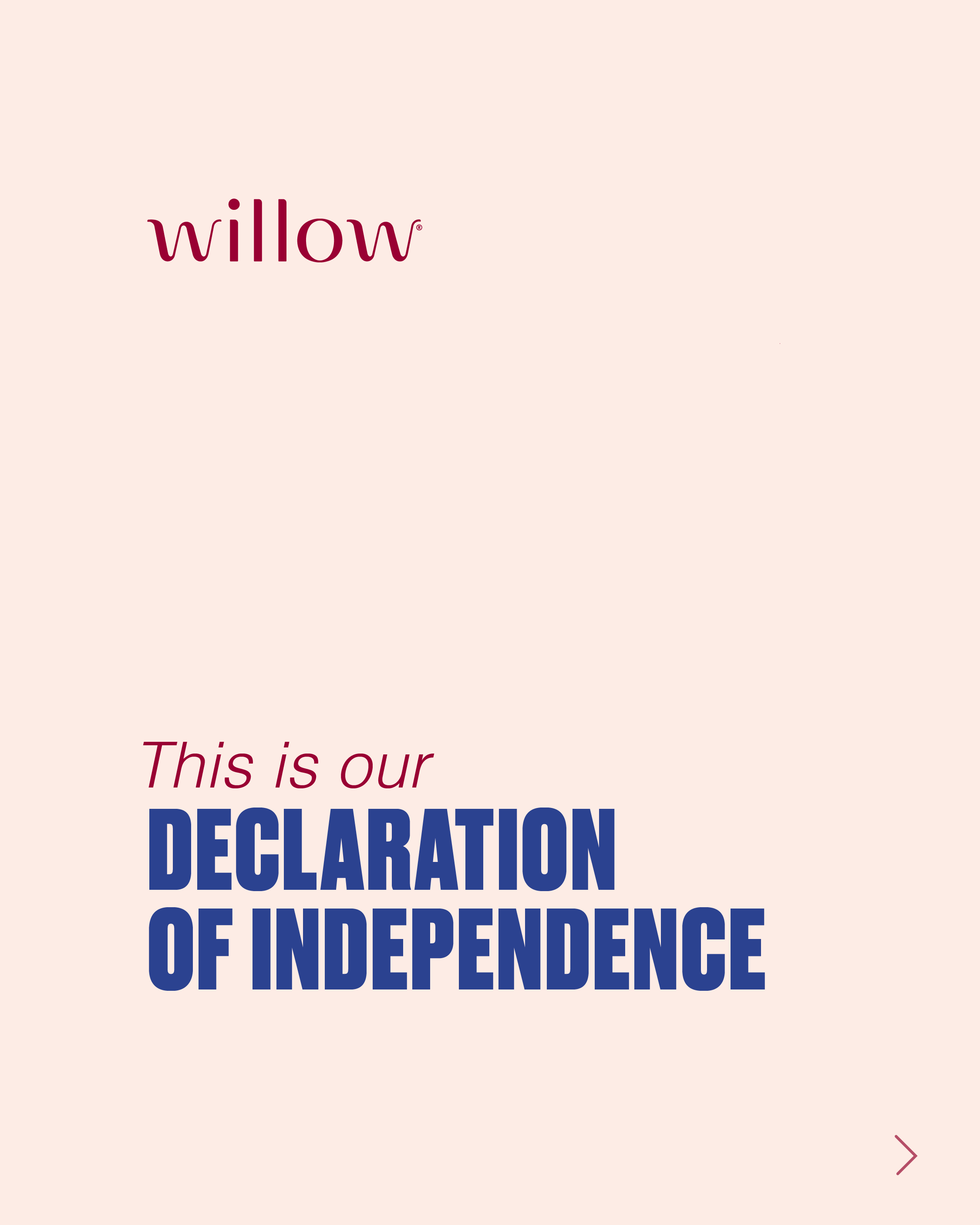 This is our Declaration of Independence