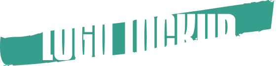 White text in all caps that reads "Logo lockup"