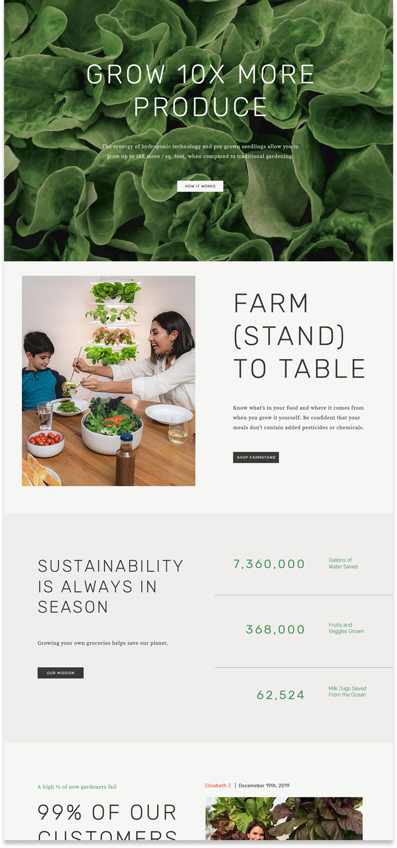 Lettuce Grow home page