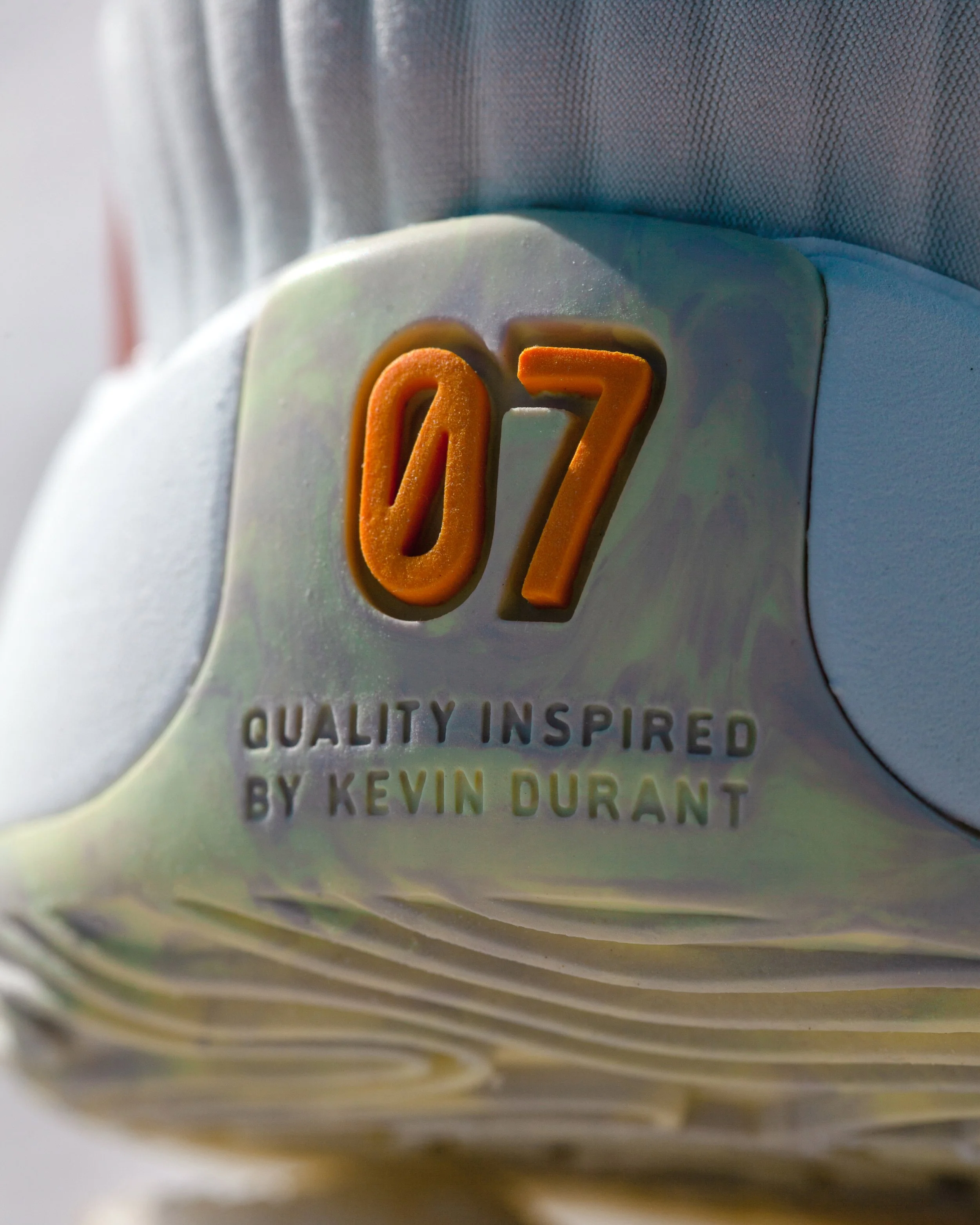 Close up of the back of KD15 shoe
