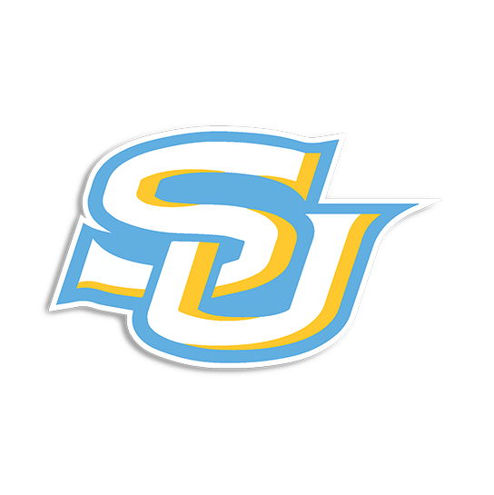 Sticker that has the letters "S" & "U"