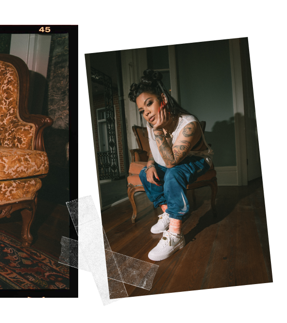 film strip of  rapper