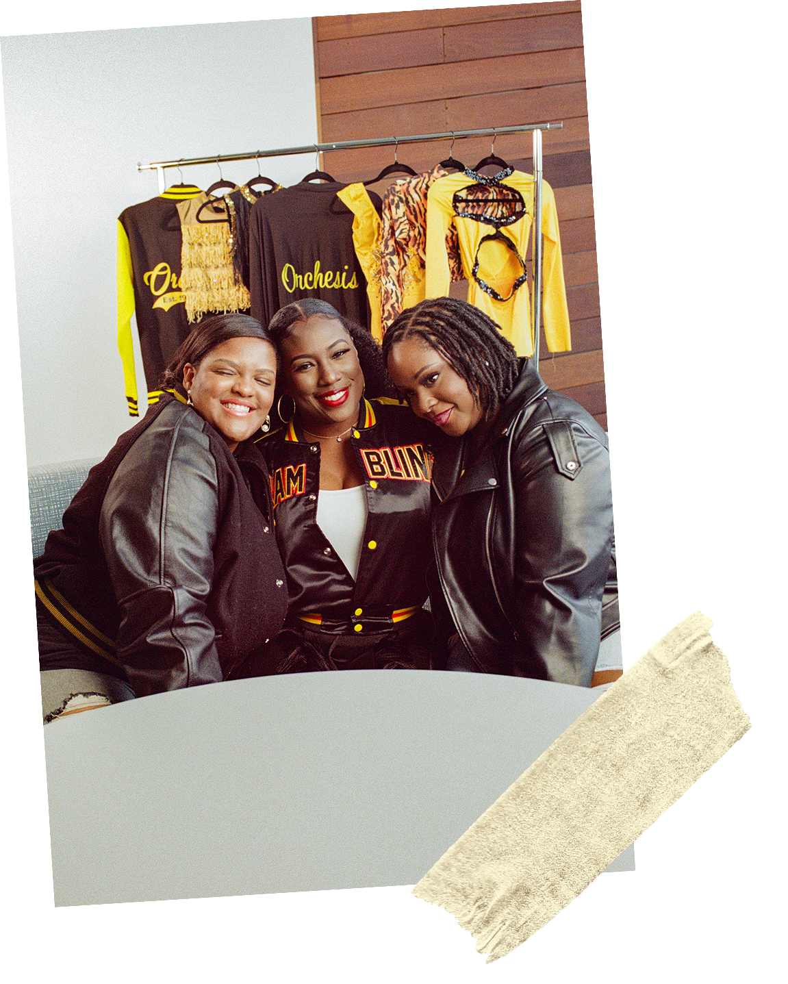 Tapped photo of three women smiling