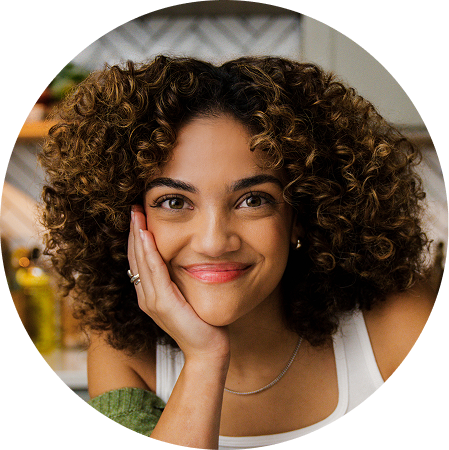 Close up of Laurie Hernandez