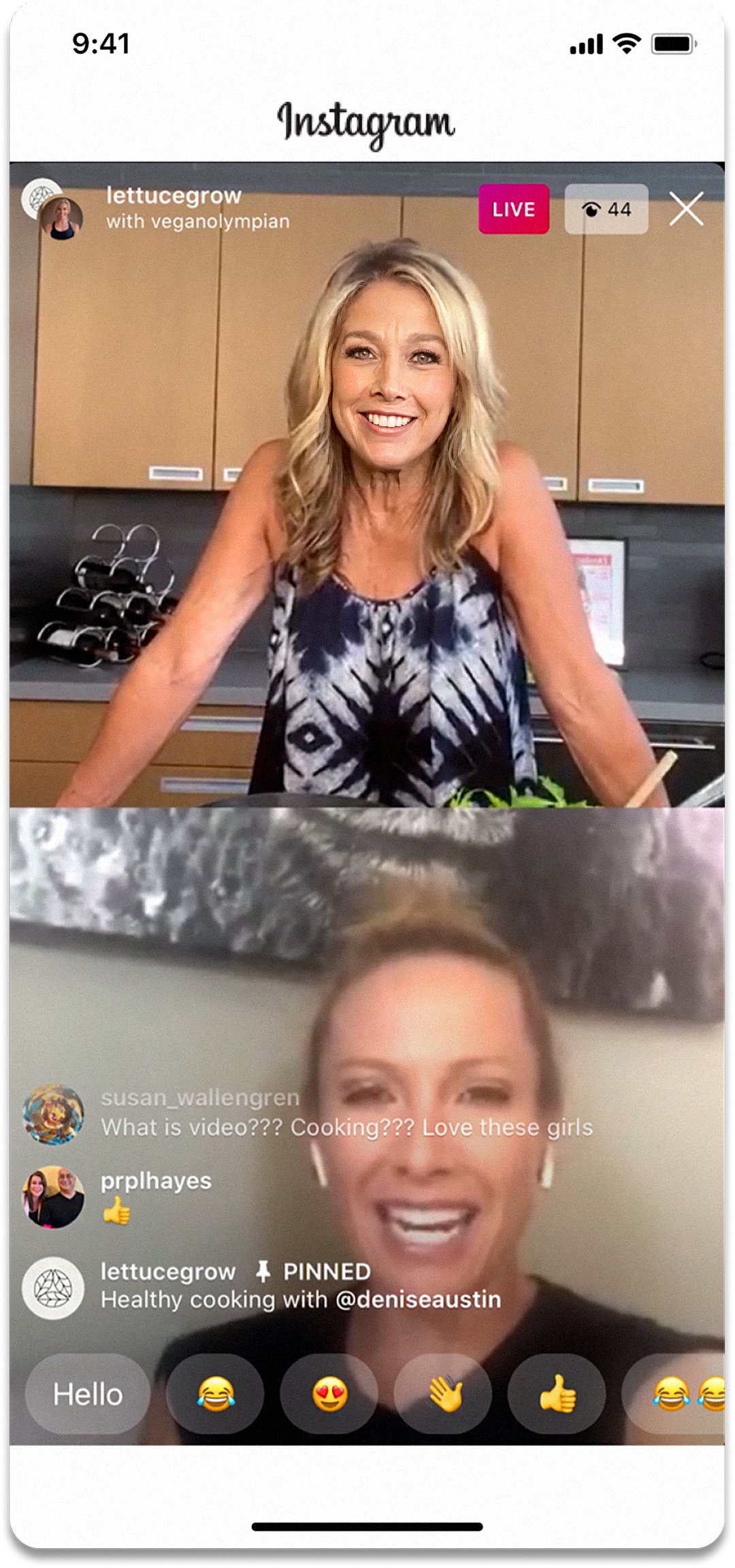 Instagram live from Lettuce Grow