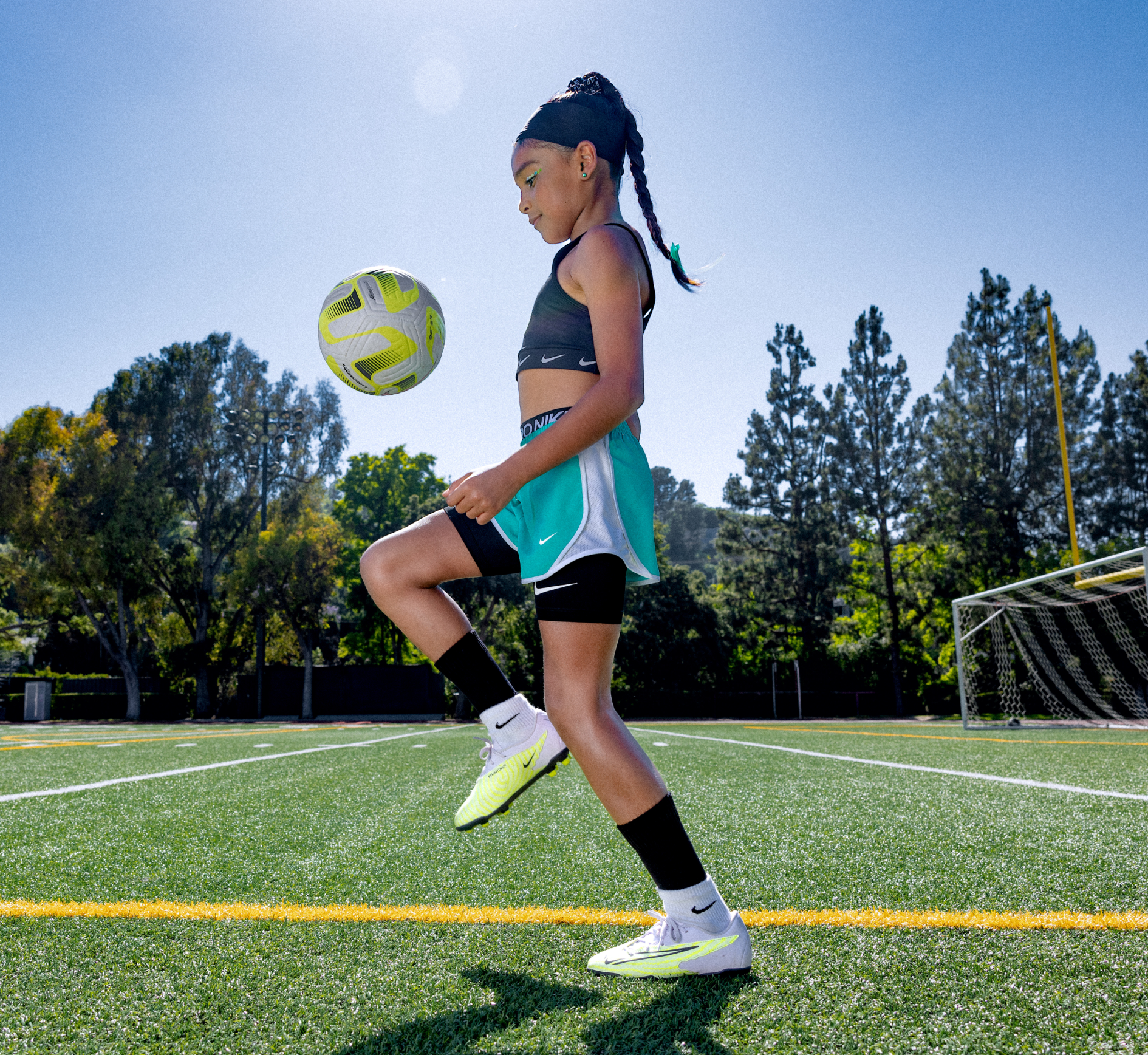 Arianna Monarez with soccer ball