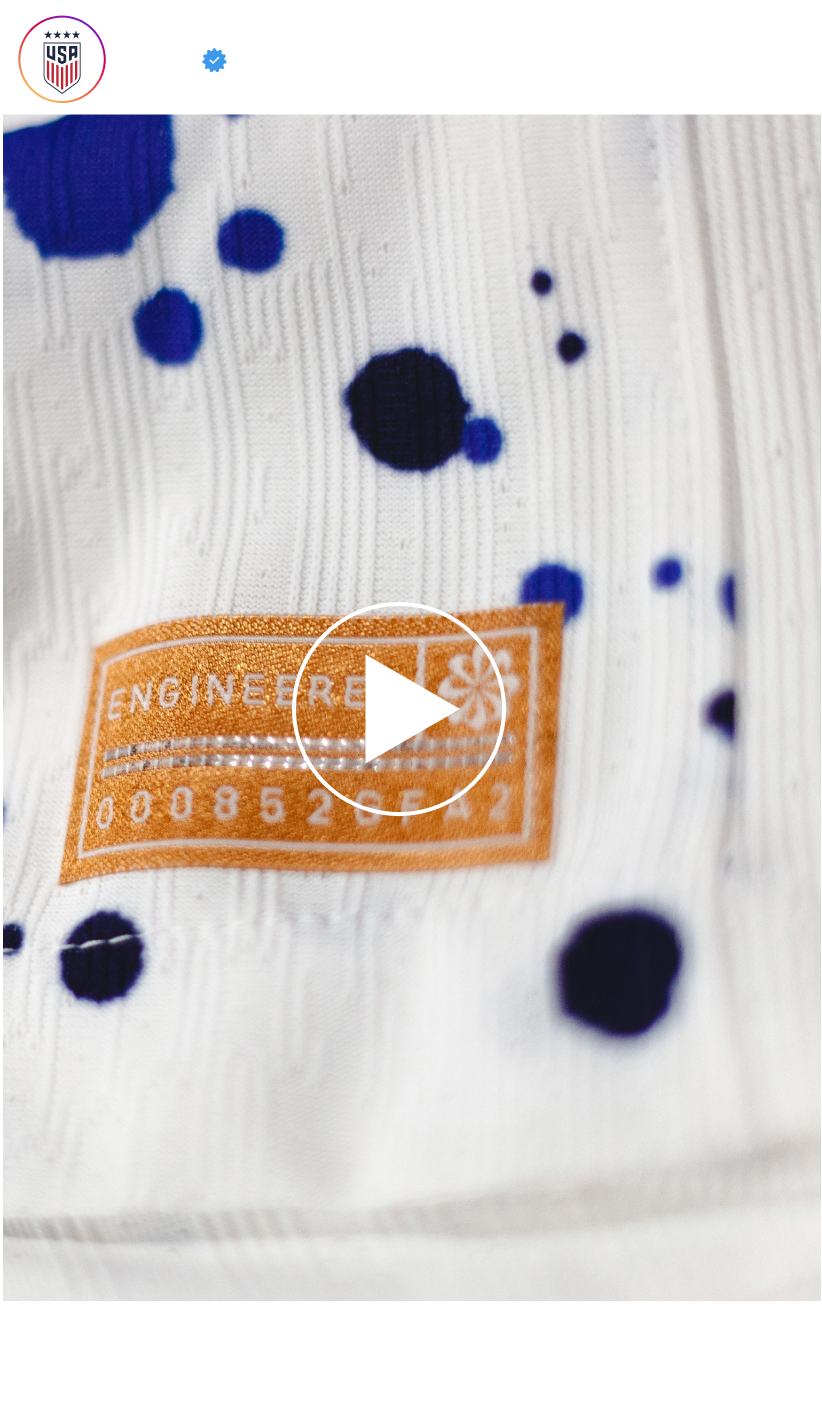 Instagram mock for US Women's National Team