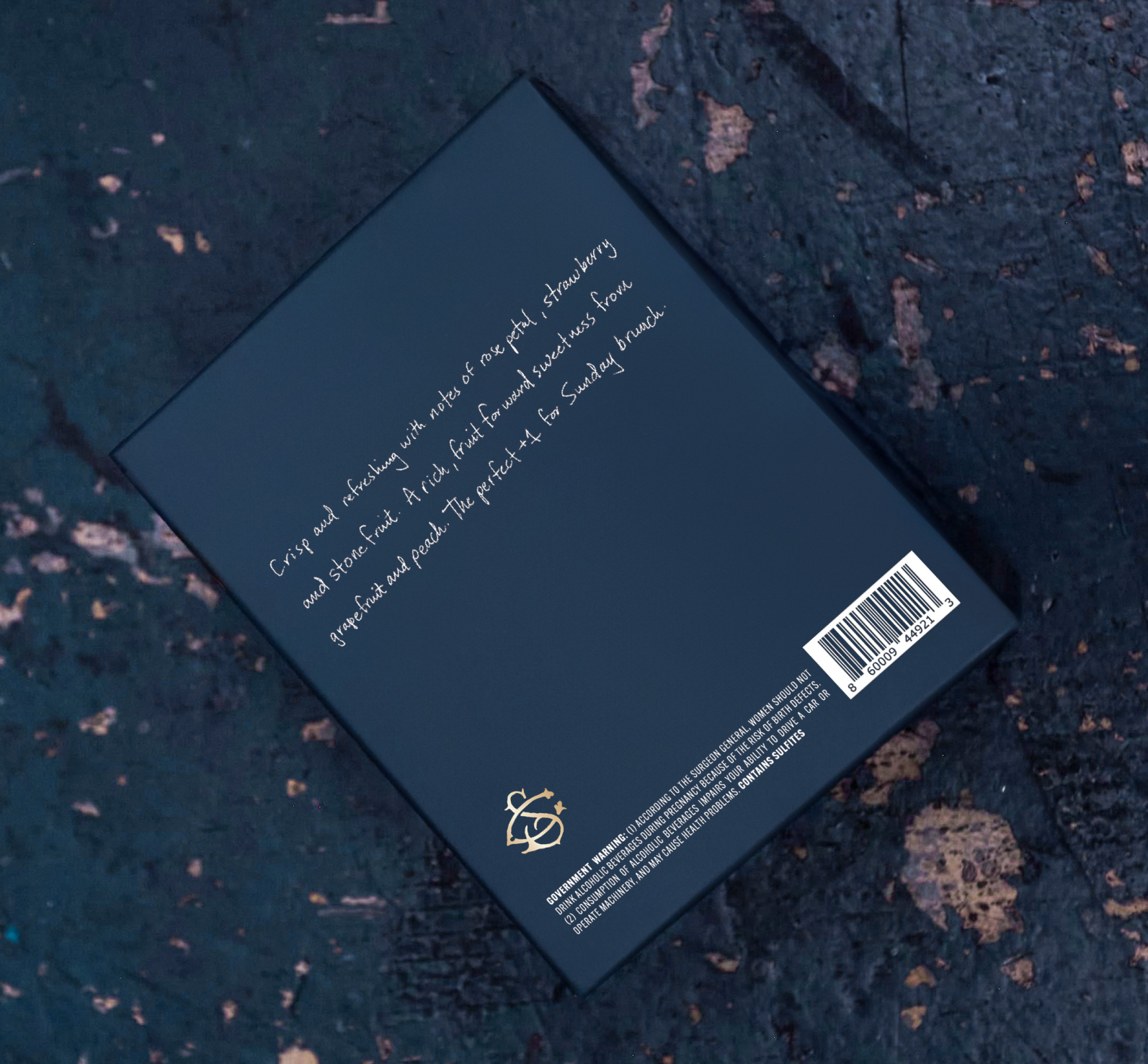 Back of South Central Wine packaging