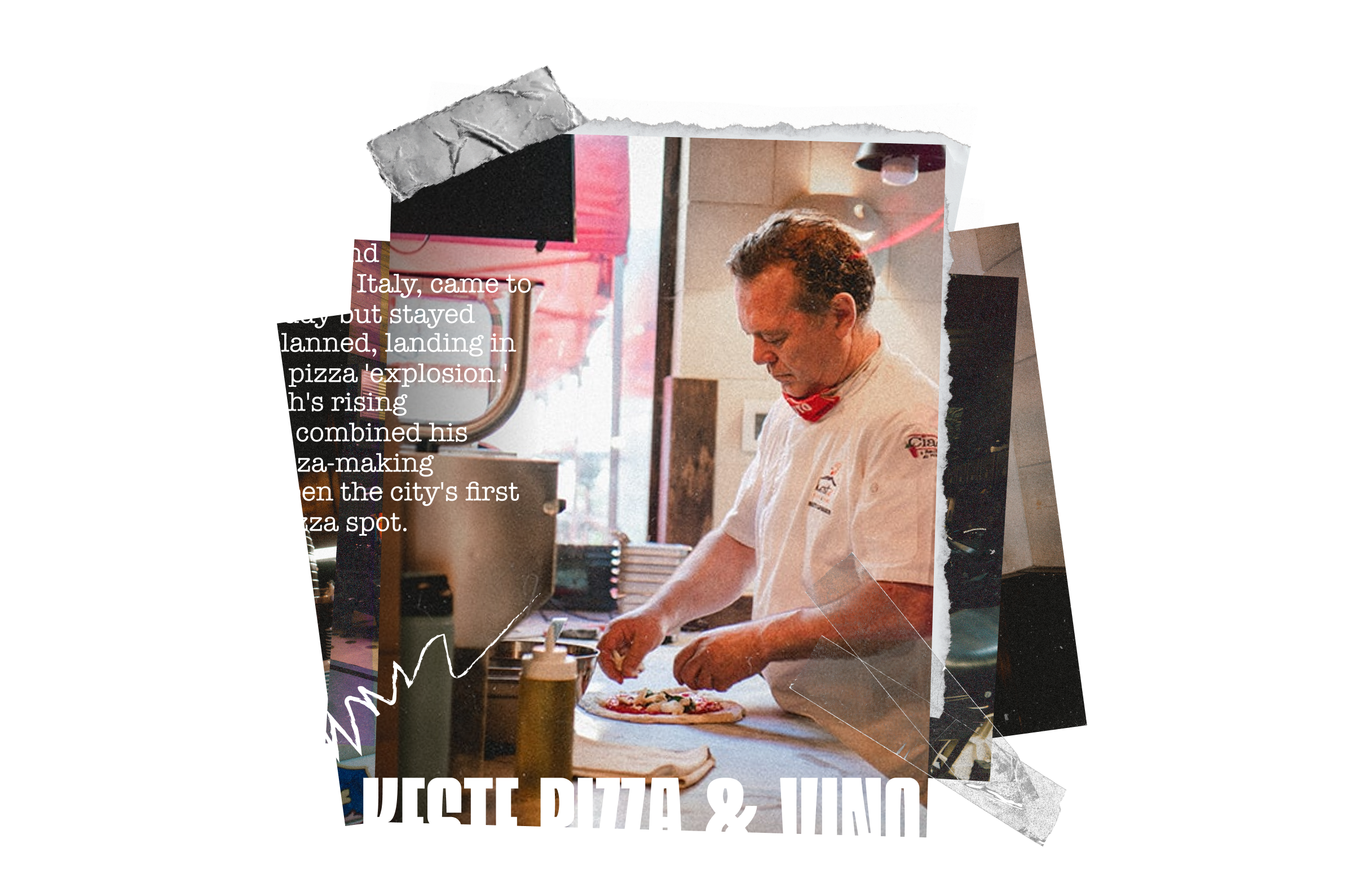 Kegte Pizza and Vino collage