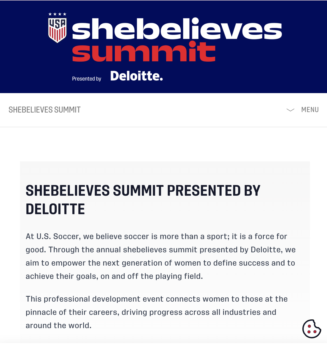 She Believes Summit Deloitte article