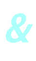 A light blue ampersand symbol on a white background.
