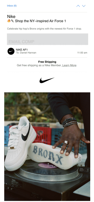 Bronx email scrolling